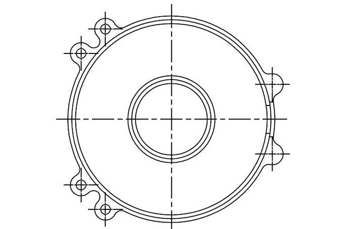 φ25磁環(huán) 下蓋，B-C2501-1